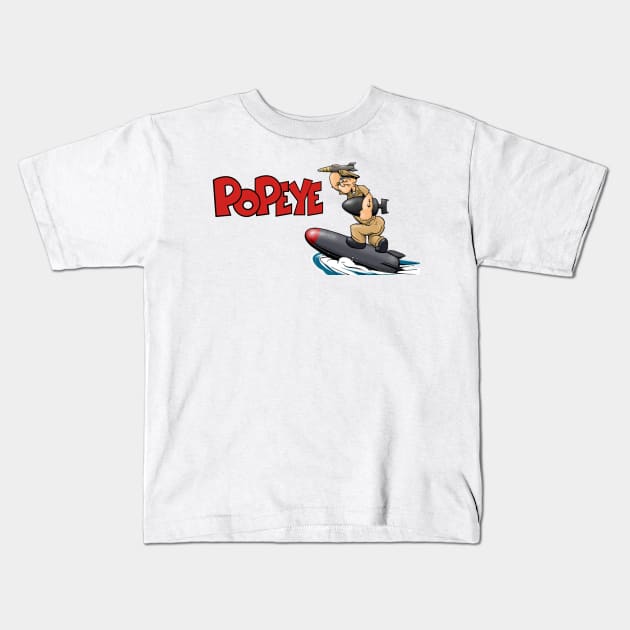 popeye Kids T-Shirt by randycathryn